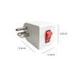 Oviitech 4 Pack Grounded Outlet Wall Tap Adapter with On/Off