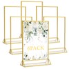 6Pack 5 x 7 Clear Acrylic Sign Holder with Gold