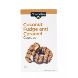 Clover Valley Coconut Fudge and Caramel Cookies 7oz Like Samoas & Caramel DeLites, 2 Boxes