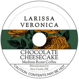 Chocolate Cheesecake Medium Roast Coffee (Single Serve K-Cup Pods) (Gourmet, Naturally Flavored, Whole Coffee Beans) (12 pods, ZIN: 571992)