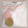 5Pcs Glitter Pink Gold White Circle Dot Paper Garland Banner