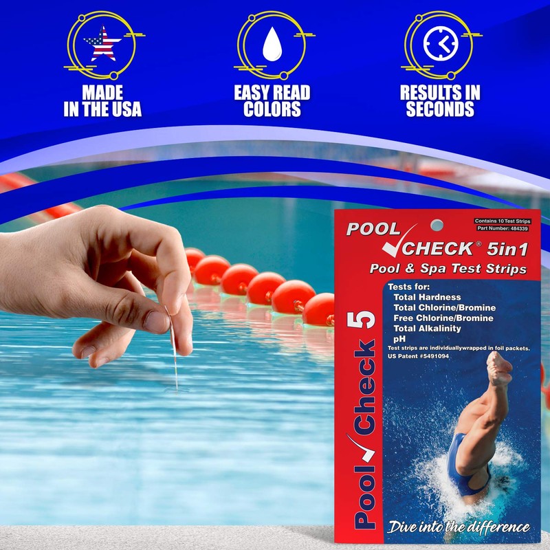 Industrial Test Systems Pool Check 5in1 10 Individually Wrapped Test