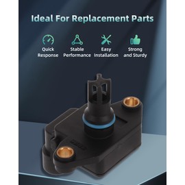 SCITOO MAP Sensor Manifold Absolute Pressure Sensor Compatible with 2003 2004 2005 2006 2007 for Dodge Ram Cummins 5.9L AS349 5139278AA SU8499