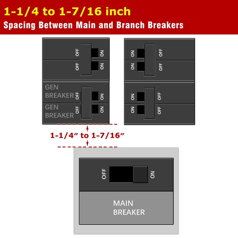 Natupal Generator Interlock Kit Compatible with Eaton Cutler Hammer Challenger