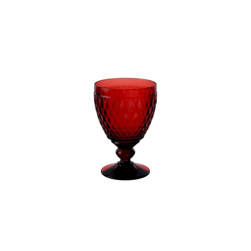 Villeroy & Boch Boston coloured Wasserglas Red, Kristallglas, 144mm