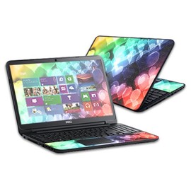MightySkins Skin Compatible with Dell Inspiron 15 i15RV Laptop 15.6" (Released 2013) wrap Sticker Skins Colorful Hearts