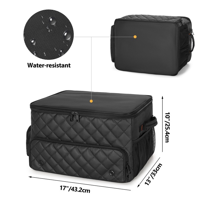 PGmoon 2 Layer Golf Trunk Organizer, Golf Car Storage Organizer
