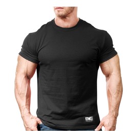 Monsta Clothing Co. Men's Bodybuilding Workout (Monsta-000) Gym T-Shirt (G:BK) Black