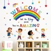wondever Reading Corner Rainbow Wall Decals Classroom Kids Inspirational Quotes