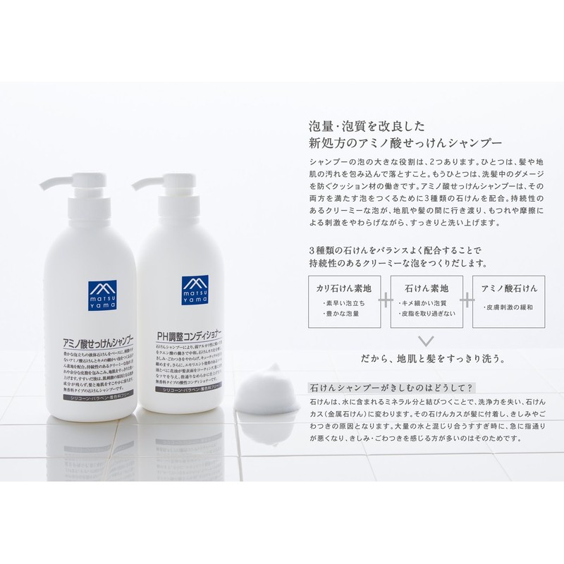 M-Mark Rosemary Amino Acid Soap Shampoo, Rinse Type, 20.3 fl