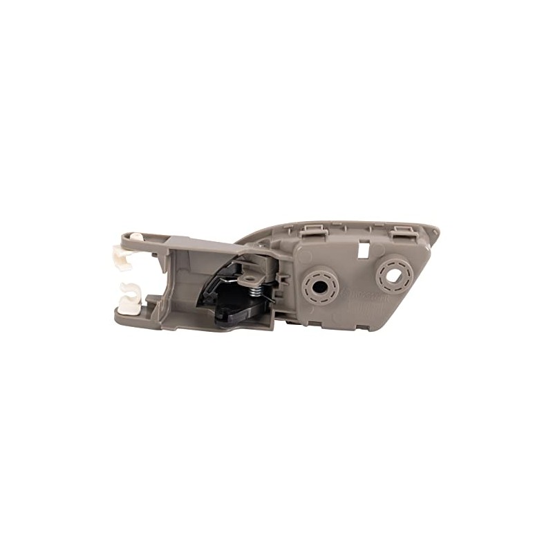 TRQ Front Right Interior Door Handle Gray Housing With Chrome