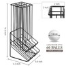 MyGift 60 Capacity Golf Ball Basket Holder - Matte Black