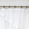 Eslir Panel Curtain with Ruffled Tape, Kitchen / Bistro Curtains,