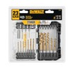 DEWALT 23 Pc Hex Titanium Nitride Twist Drill Bit Set,