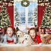 Christmas Backdrop Xmas Tree Window Winter Forest Snow 10x8ft