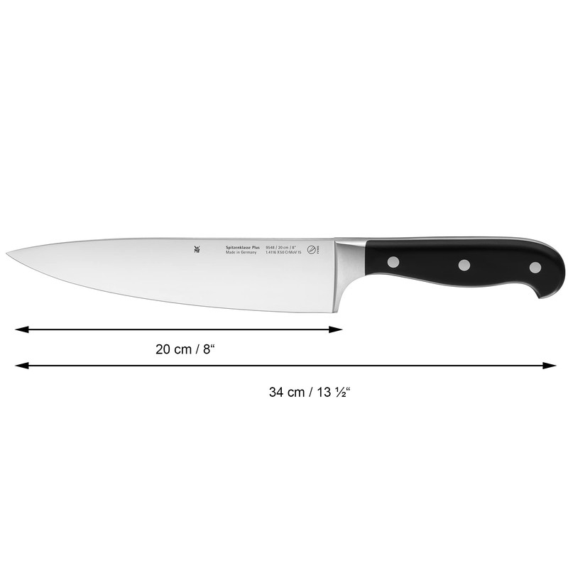 WMF Spitzenklasse Plus Kochmesser 34 cm, Made in Germany, Messer