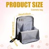 Standing Makeup Bag, Large Capacity Cosmetic Bag with Compartments Portable
