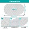 3pcs Nappy Changing Mat Cotton Breathable Waterproof Changing Mat Liner