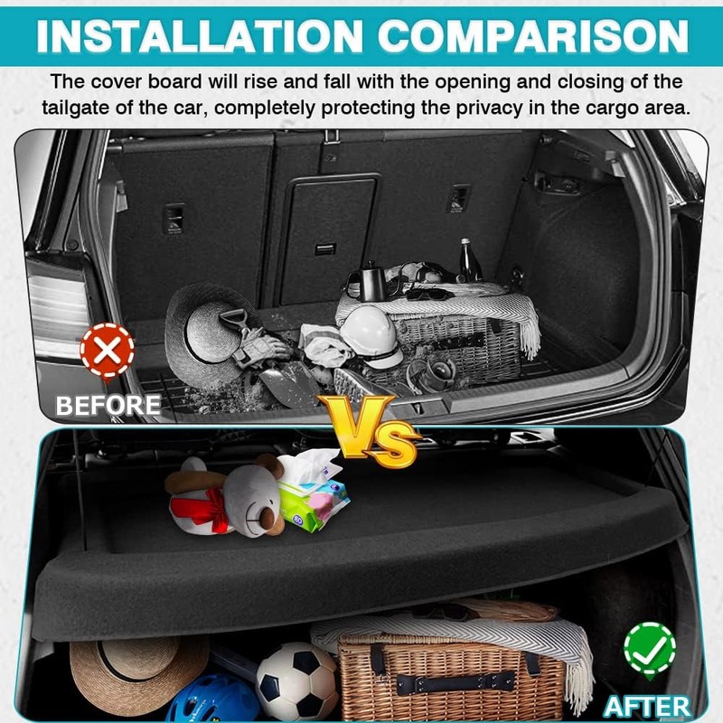 Powerty Cargo Cover for 2015-2018 2019 Volkswagen Golf Mk7 GTI