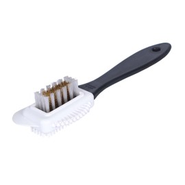 Universal Shoe Brush with Brass and Nylon Bristles - The All-purpose Weapon for Cleaning and Care of Rough and Suede Shoes (Made in Germany)