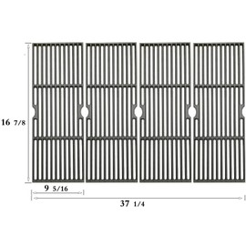 Votenli C6876D (4-Pack) 16 7/8" Cast Iron Gas Grill Grates Grid for Charbroil 463230510, 463230511, 463230512, 463230513, 463230514, 463230710, 463234511, 463234512, 463234513, 463235513, 463235714