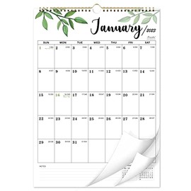 2023 Calendar - Vertical Wall Calendar 2023, Jan. 2023 to Dec. 2023, 12" x 17", Monthly Calendar 2023 with Julian Date, Perfect for School, Office & Family.