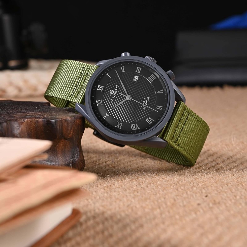 [ANNEFIT] Ballistic Nylon Watch Band, Military Watch Replacement Band, Fabric