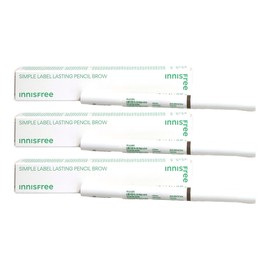 Innisfree Simple Label Lasting Pencil Brow 03 Light Brown x3 / 이니스프리 심플라벨 래스팅 펜슬 브로우 03 라이트브라운 x3개