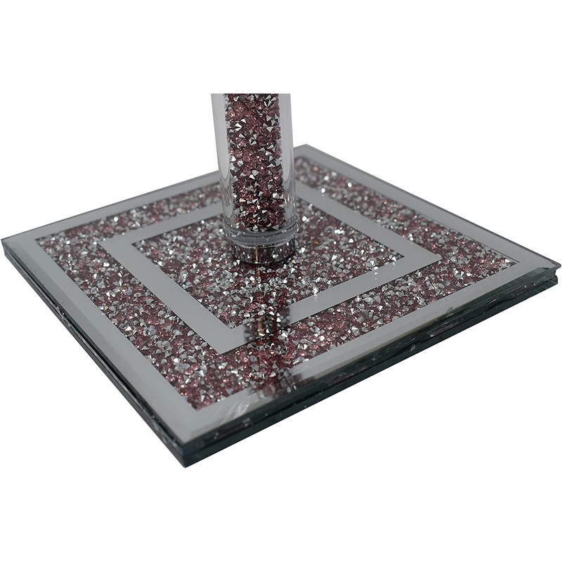 Crushed Diamond Paper Towel Holder Stand Crystal Paper Towel Holder