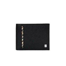 Daks (신세계강남점)DBWA2E905BK 블랙 오션엠보 사선체크라인 반지갑 (DBW A2E905BK) Black Ocean Embossed Diagonal Check Line Wallet
