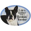 Prismatix Decal Cat and Dog Magnets, Boston Terrier