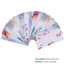 20Pcs Floral Letter Envelopes Stationery Paper Envelopes Vintage Invitation Envelopes Chinese Style Envelopes for Birthday Wedding