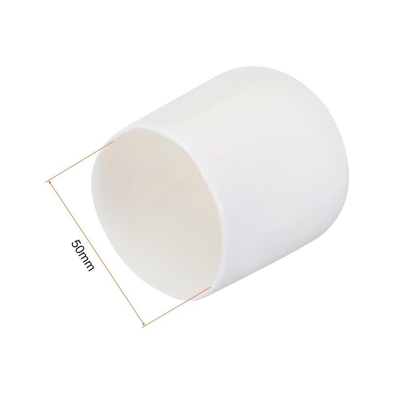 QUARKZMAN 10pcs Rubber End Caps 50mm ID Vinyl Round Tube