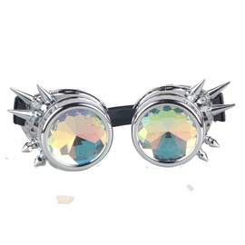ZAIQUN Rivet Steampunk Goggles Cyber Welding Goth Cosplay Vintage Goggles Rustic Rave Party Fancy Dress Costume