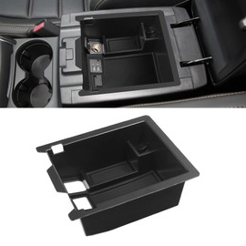 Hugeek Center Console Organizer Tray Compatible with Mazda 2017-2025 CX-5 CX5 Accessories Armrest Storage Box ABS Console Insert Tray Container (Black Mat)