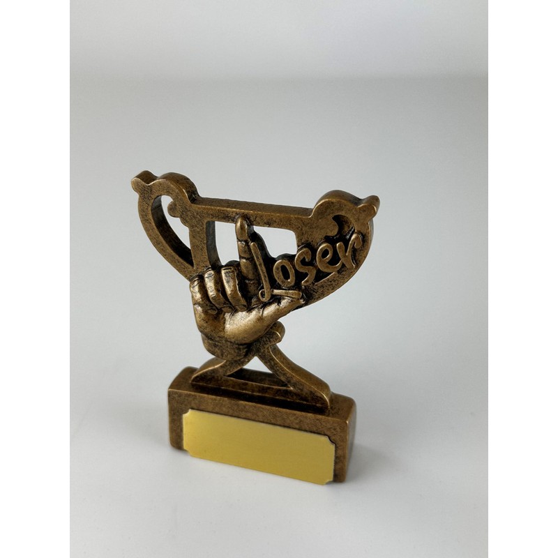 Generic Loser Funny Humerous Hand Gesture Mini Cup Trophy Award