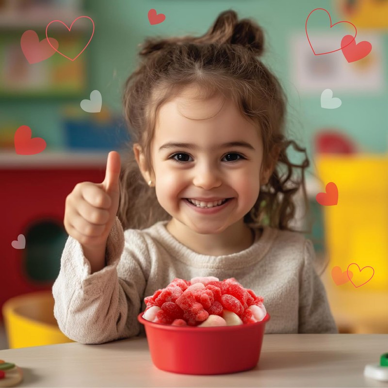 Gummy Candy Mix | 2-Pound Bag | Red & Pink