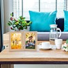 Czemo Wooden Picture Frame for 2 Photos Foldable Picture Frame