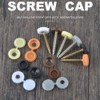 200 Pieces Hinged Screw Cover Caps, Fold Screw Snap Covers