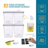 Storeganize Flour Sugar Storage Containers (5.3L/4pk) Great Rice Canisters Sets