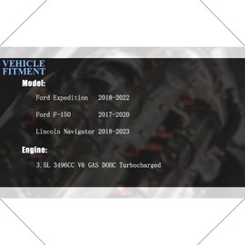 AUCERAMIC VS50993R Valve Cover Gasket Set Fit for Ford Expedition 2018-2022 for Ford F-150 2017-2020 for Lincoln Navigator 2018-2023 3.5L V6