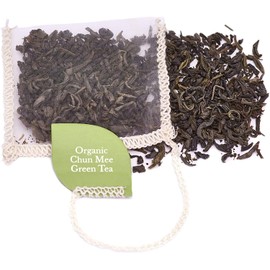 Solaris Tea - Organic Chun Mee Green Tea | 100% Organic Whole Leaf Tea | Certified Vegan | 40x Biodegradable Stitched Teabags, (1 x 60 g)