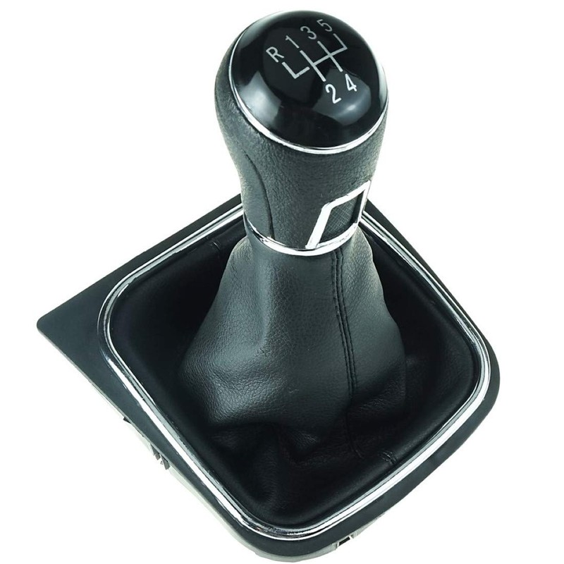 Do!LED Gear Knob Gear Stick Boot 5 Gears Black Stitching
