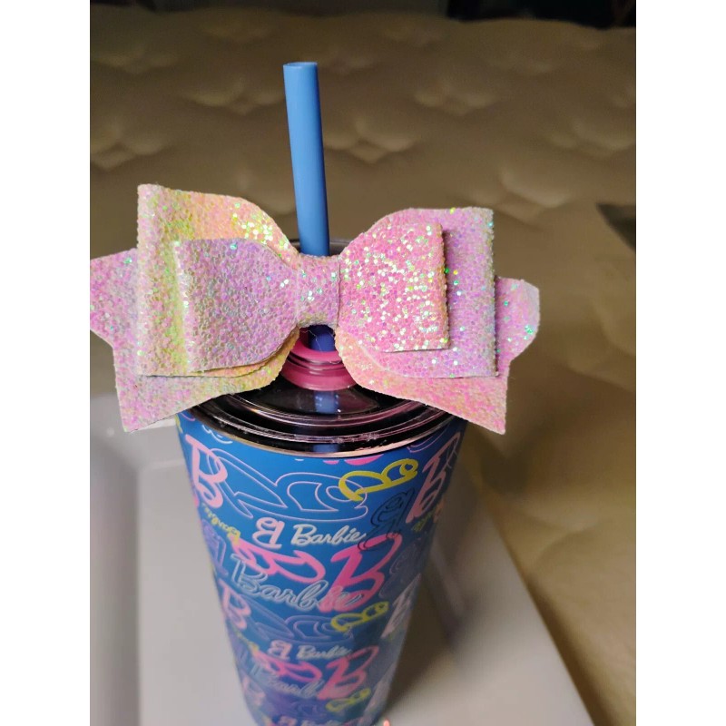 Starbucks glitter bow straw topper. Give your straw bling