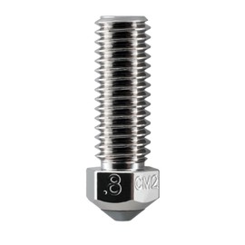 Microswiss CM2 HighFlow Volcano 1.75 Nozzle for Artillery Sidewinder/Anycubic/FLSUN - Copper Core - M2 Hardened Steel Tip - Superior Thermal Performance - Exceptional Wear Resistance (.8mm)