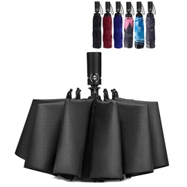 NOOFORMER Compact Reverse Folding Umbrella Automatic Windproof Travel Inverted Umbrellas