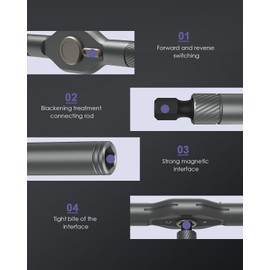 OQIMAX 42 in 1 Magnetic Screwdriver Set, DIY Ratchet Screwdrivers Set with 40 PCS Magnetic Bits, Multi Ratchet Screwdriver Kit, Portable Repair Tools for Furiture Computer Bicycle(Black)