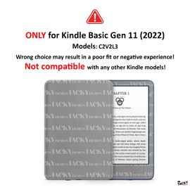 Tacky Design Solid Color Skin for Kindle Skin Decal 11th Generation 2022 Wrap Classic Color Vinyl, Premium 3M Decal Sticker for Full Surface Coverage (Pale Green, Kindle (11th Gen, 2022))