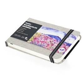 Funto Watercolor Journal, 3.5x5.5", 48 Pages Each, Cold-pressed, Inner Pocket, 110 lb/230 gsm, Art Supplies for Watercolor Techniques and Mixed Media