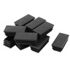 Sourcingmap 25mm x 50mm Plastic Rectangle Cap Tube Inserts End